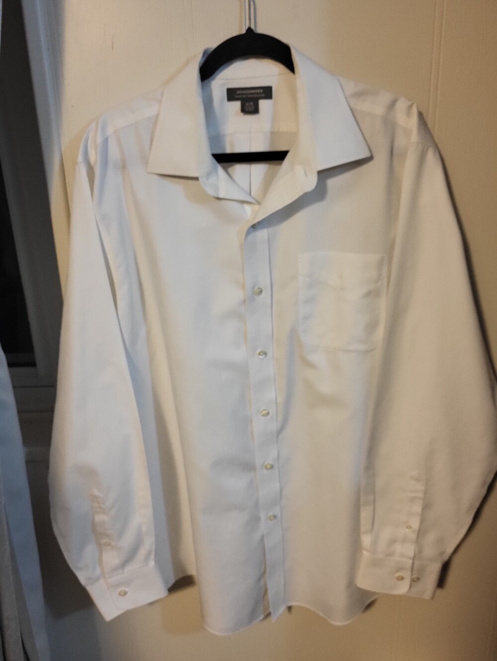 Denvor Hayed Clean White Men's Dress Shirt - Button-Down Collar Sz XL